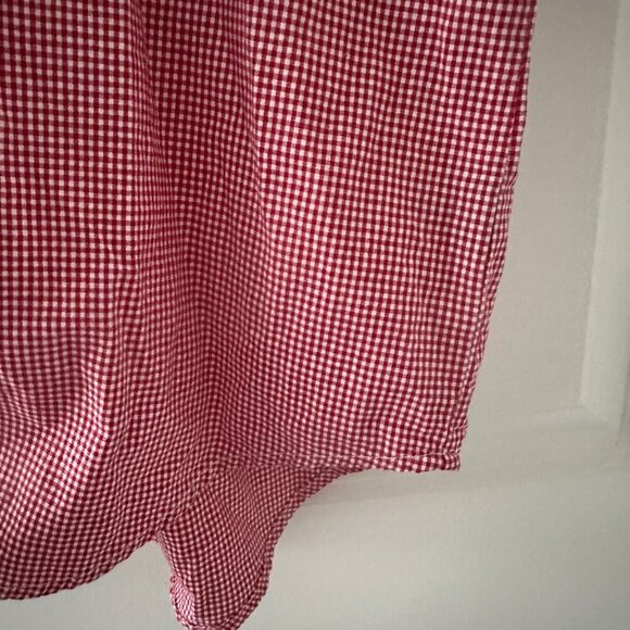 Vintage Quizz Red Gingham Button Up Shirt Women's Plus Size 22 Embroidered Stars - Picture 10 of 16